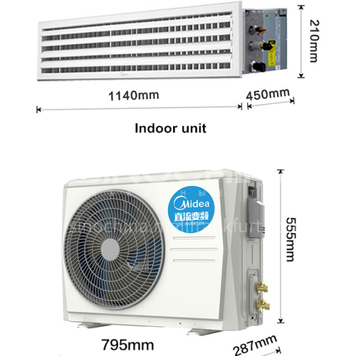 Midea household central air conditioner large 3p inverter air duct machine air conditioner 7200W/25000BTU DQ009041